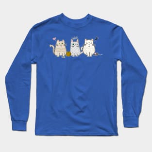 Three Cats Best Friends Long Sleeve T-Shirt